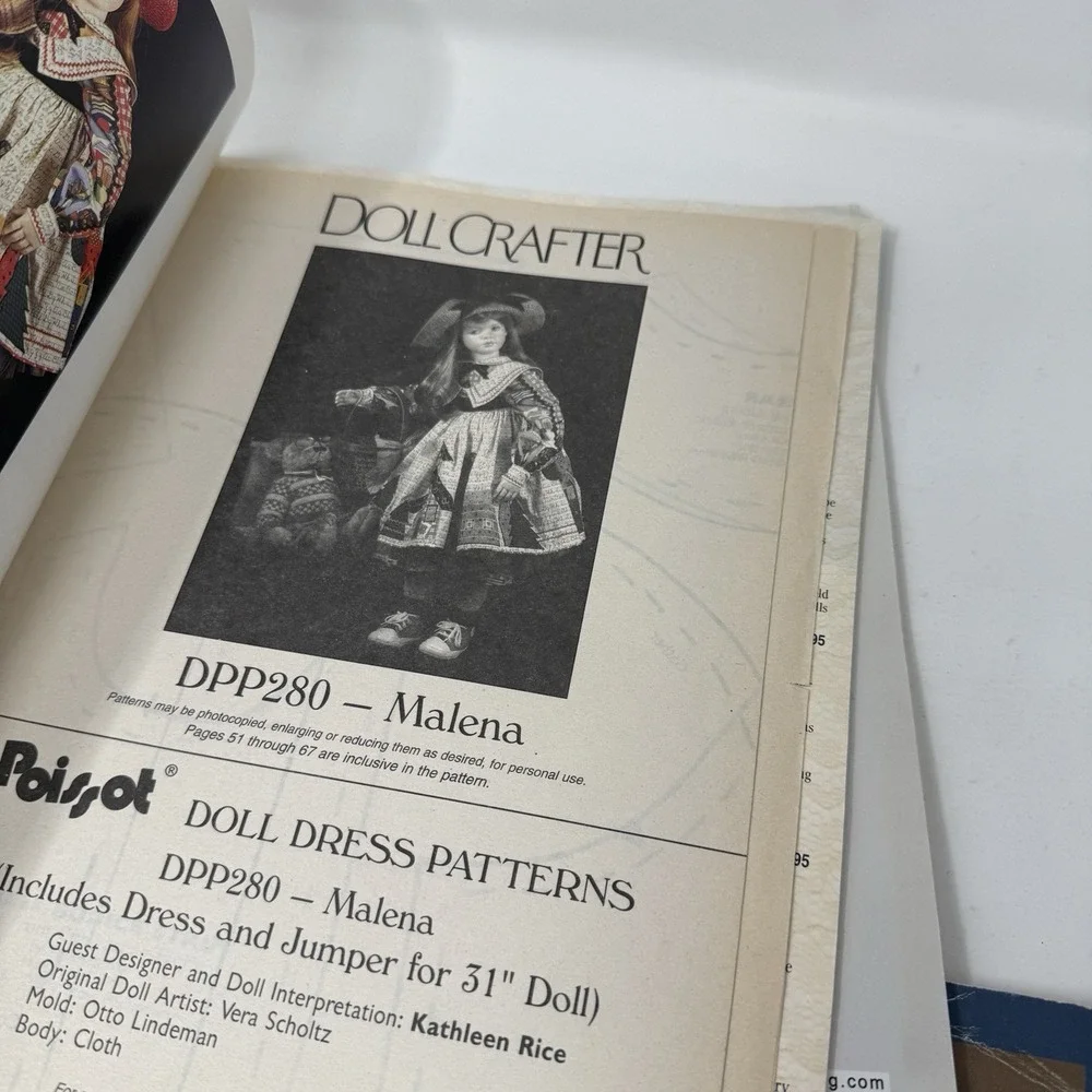 Doll Crafter Magazine September 1999 - Doll Dress Patterns, Resin Dolls, Costume